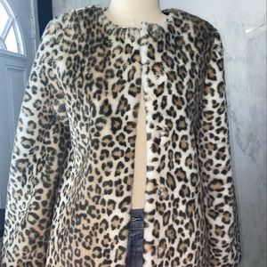 Leopard fur coat
